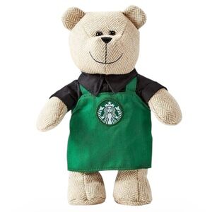 Starbucks Holiday 2016 Bearista Bear Green Apron Limited Edition